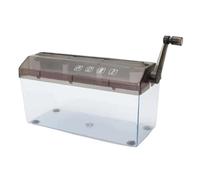 Trituradora pequeña para el hogar | Cortador de documentos de protección de privacidad con manivela, herramienta personal de trituración de papel | Papelería para el hogar, oficina, escuela