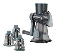 Trituradoras de alimentos para cocina, ralladores multifuncionales para cocina, cortador manual de alimentos, rallador de queso giratorio antideslizante, triturador de verduras para verduras y frutas