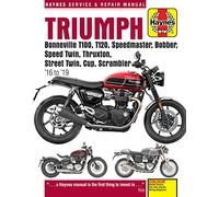 Triumph Bonneville T100, T120, Speedmaster, Bobber, Speed Twin, Thruxton, Street Twin, Cup, Scrambler (16 to 19): Water-Cooled Twins (Haynes Service & Repair Manuals)