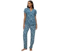 Triumph Boyfriend Fit PW X Conjunto de Pajama, Sea Blue Light Combination, 38 Mujeres