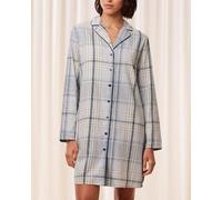 Triumph Camisón de manga larga de algodón orgánico estilo "boyfriend". Azul claro 38