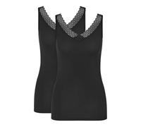 Triumph Feel of Modal Tank Top 2P Black, Negro, XS