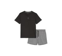 Triumph International GmbH Mix N Match Cotton Pyjama Set Short Juego de Pijama, Negro y Gris, L Hombres