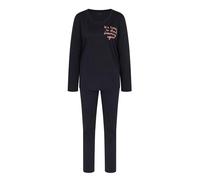 TRIUMPH Pijama ' Basic ' negro, Talla L-XL