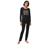 TRIUMPH Pijama ' Basic ' negro, Talla S