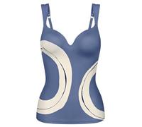 Triumph Mujer Summer Allure WP Tankini, Tankini Top, Blue Combination, 8/D