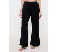 TRIUMPH Pantalón de pijama ' Sensual Velour Wide Leg ' negro M-L negro