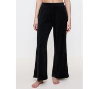 TRIUMPH Pantalón de pijama ' Sensual Velour Wide Leg ' negro M negro
