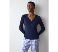 TRIUMPH Parte superior de pijama MIX & MATCH. Color Azul Marino Jaspeado