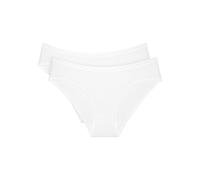 Triumph Sense of Cotton Tai 2p Calzoncillos, Blanco, 42 (Pack de 2) Mujeres