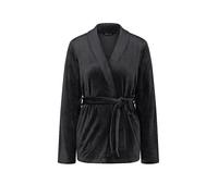 TRIUMPH Albornoz corto ' Sensual Velour Robe Top ' negro L negro