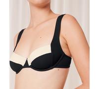 TRIUMPH Sujetador de bikini balconet Summer Glow. Color bicolor negro/blanco
