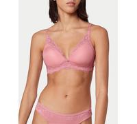 Triumph Sujetador natural de encaje integral con escote profundo siguiendo las tendencias d elos bralettes. Sujeción gracias a los arneses laterales.. Rosa 95 (80) / C (C)