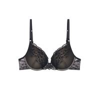 Triumph Sujetador push-up acolchado de encaje elástico con motivo floral. Tirantes finos y ajustables para un look juvenil.. Negro 105 (90) / C (C)