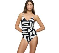 Triumph Summer Allure Op 01 Traje de baño de una Pieza, Blanco: combinación Oscura, 44 para Mujer