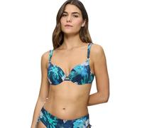 Triumph Summer Fleur WP Top de Bikini, Turquesa-Dark Combination, 38 para Mujer