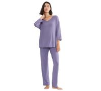 Triumph Timeless Sensuality PK 3/4 Sleeves Conjunto de Pajama, Lilac, 50 Mujeres