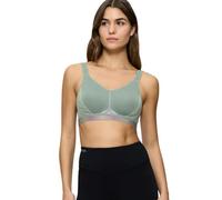 Triumph Triaction Cardio Flow P Sujetador Deportivo para Mujer, sin Aros, Reductor de Aros, Copas espaciadoras Ligeras, Escote Alto y sujeción Fuerte, Azul (Abstinthe), 80B