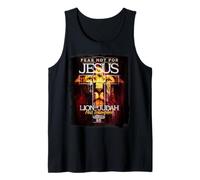 Triumphant Jesus Lion of Judah Revelation 5:5 Faith Artwork Camiseta sin Mangas