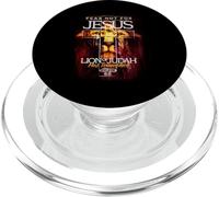 Triumphant Jesus Lion of Judah Revelation 5:5 Faith Artwork PopSockets PopGrip para MagSafe
