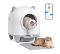 TRIUMPHKEY Arenero Autolimpiable para Gatos, 90L XXL, Control App, Sensores | Arenero Automático para Gatos, Depósito de 8,5L, Sensores, Control de Olores y Menos Mantenimiento Diario para Varios Gatos