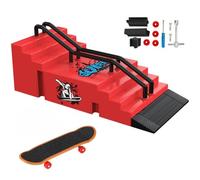 TriUnytion Skate Dedos y Rampa, Mini Fingerboard Park Kit Tech Deck Finger Skate Juego de Tech Deck Finger Skate con Rampa y Otros Accesorios, para Niños y Niñas Regalo (F)