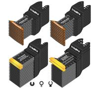 TrivdPro - Juego de 50 cuchillas oscilantes para herramientas múltiples, hojas de sierra oscilantes para metal, madera, plástico, cuchillas osciladoras para multiherramienta, compatible con Dewalt