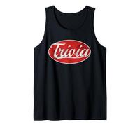 Trivia Champion Varsity Collegiate Pub Quiz Camiseta sin Mangas