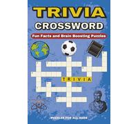 Trivia Crossword: Crossword Puzzle with Easy to Read Print about History, Nature, Science and More | 6x9 inches, 120 pages | 50+ Puzzles … Gift for Vacation, Holidays and Relaxation.