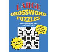 Trivia Crossword Puzzle book: Crossword puzzles with easy to read print about American folk stories, pop culture references, UFO sightings, and ... gift for vacations, holidays, and free times
