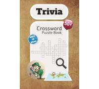 Trivia Crossword Puzzle Book: With Easy to Read Print | 6x9 inches, 110 pages | Gift for Vacations, Holidays, and Relaxing Times