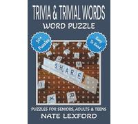 Trivia & Trivial Words Word Search Puzzle Book: Word Searches with Easy to Read Print about Trivia, Trivial Words, Trifling Words and more | 6x9 ... Gifts for Vacations, Holidays and Free Times