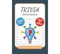 Trivia Word Search Puzzle Book: 50+ Word Searches with Easy to Read Print about Trivia, Science, Forgotten Gems and More I 6x9 inches, 110 pages I Perfect Gift for trivia lovers and quiz enthusiasts