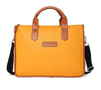 TRIVID Exótica bolsa de mensajero para laptop para hombres y mujeres, bolsa de hombro de cuero vegano, bolsa de mensajero de oficina, bolso cruzado, correa desmontable y cremallera, se adapta a bolsas