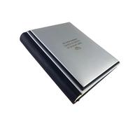 TriVin Art Álbum de fotos Elios Soft - fabricación artesanal de piel sintética personalizable con grabado. Ideal para bodas, aniversarios, todos los eventos (plata/negro)