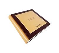 TriVin Art - Álbum fotográfico artesanal de piel sintética de alta calidad, varios formatos y personalizable con grabado. Boda, comunión, graduación, bautizo, cualquier evento (marrón)