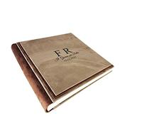 TriVin Art Album Fotografico in Tessuto Effetto Alcantara, Elige tu versión, Personalizzabile con Incisione. Ideale per Qualsiasi Evento (Camello/Marrón)