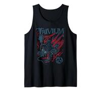 Trivium Screaming Dragon Color Camiseta sin Mangas, Hombre, Negro, L