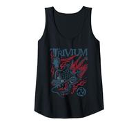 Trivium Screaming Dragon Color Camiseta sin Mangas, Mujer, Negro, XL