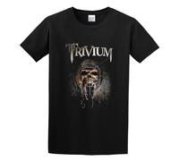 Trivium Skull Mask Unisex 100% Cotton Short-Sleeve T-Shirts Black S