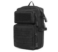 TRIWONDER Funda Militar Táctica Molle Bolsa de Cinturón para Móvil Paquete de Seguridad EDC Kit de Accesorios de Transporte (E - Negro)
