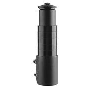 TRIWONDER MTB Elevador de Vástago de Bicicleta Aleación de Aluminio Adaptador de Manillar 28.6mm para Ciclismo (Negro - Edición Extendida)