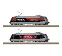 Trix 25476 Locomotora eléctrica BR 101 W: O:A Wacken Design Pista H0 - Coleccionista Locomotora para Hard Rock & Metal Fans