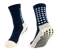 TRIXES 2 Pares de Calcetines Deportivos Antideslizantes, Azul Marino, Calcetines de Estabilidad Mejorada para Yoga, Pilates y Más