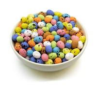 TRIXES 450 Huevos de Pascua moteados de Espuma - para Manualidades para niños - para Rellenar una Cesta, para Decorar el jardín para la búsqueda de Huevos, decoración para tu árbol de Pascua