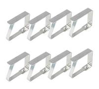 TRIXES 8PC Pack de Clips de Mantel de Acero Inoxidable -Clips de Metal Ajustables buffets de Mesa Comida Platters Parties BBQ's Home and Outdoor Garden
