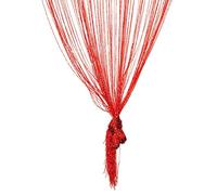 TRIXES Cadena Rocío Telón - Brillo Hilo Rojo - Puerta o Ventana Panel - Dimensiones Totales 90 x 200cm. Ideal como Pantalla de la Mosca