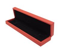 TRIXES Cajas de almacenamiento de joyas rojas - Caja de regalo para regalos - Uso para una boda, Navidad y San Valentín - Muestra tu mejor collar, anillo, reloj, pulsera, pendientes, gemelos