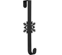 TRIXES Colgador de Corona de Copo de Nieve para Navidad e Invierno - Gancho para Puerta Delantera - Decoración del Hogar