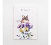 TRIXES Cuaderno A5 con adorables ilustraciones de ratón de acuarela, diario rayado, papel grueso de 80 g/m², oficina, escuela y hogar